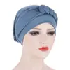 Amazon Sombrero Turbante Suave Trenzado Lateral Multicolor Gorro para Quimioterapia Nuevo Modelo Transfronterizo