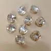 Joias de Arte para Unhas de Seda de Alta Qualidade Ponta Afiada Diamante Champagne Claro Cristal Coração Brilhante Ovo de Pombo Ângulo Reto Açúcar de Pedra Diamante Transparente