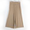 Pantalones nuevos de primavera y verano para mujer, pantalones plisados de lino de color sólido de pierna ancha, pantalones casuales nueve, fabricantes de ropa, suministro de puesto