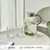 Copo de Água de Luxo Leve Conjunto Doméstico Bule de Água Fria Bule Resistente a Altas Temperaturas Xícara de Chá Hospitalidade Copo de Vidro Simples Conjunto de Chá para Beber Água