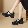 Zapatos Mary Jane de estilo francés más vendidos para mujer, nuevo modelo 2026, zapatos de tacón bajo versátiles y modernos de suela gruesa para mujer