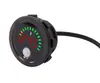 Mini Medidor Digital Redondo de Voltaje y Potencia para Batería de Plomo-Ácido y Litio Medidor de Voltaje CC 8-100V Universal para Dos o Tres Cables