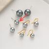 Pendientes de perlas Shihua francesas, ligeros, de lujo, de alta calidad, con tacón alto y gancho para la oreja, elegantes y sencillos, a la moda, que combinan con todo para mujer.
