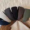 Faixa de Cabeça de Tecido Liso com Pregas Largas Moda Simples Prendedor de Cabelo Faixa de Cabeça para Sair Lavar o Rosto Topo Alto do Crânio Prendedor de Cabelo Acessórios de Cabelo Mulheres