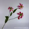 Venta Directa Transfronteriza de 3 Cabezas de Flores Artificiales de Lirio Galanthus Arreglo Floral para Salón de Bodas Flores Falsas Flores para Decoración de Hotel y Hogar