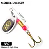 Señuelo Giratorio de Lentejuelas, Sequin Compuesto Giratorio Ponderado, Sequin Metálico Micro de Manivela Manual, Señuelo Artificial Biónico Equipo de Pesca