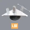 45 tipos de accesorios para mamparas de pantalla 320 piezas de combinación para cabinas de estación de trabajo de escritorio de oficina tira de sellado de aleación de aluminio cubierta de hebilla para pata de mesa