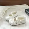 Sapatos Mary Jane Femininos de Renda Novo Estilo Florais Franceses Doces 2026 Estilo Laço Aumento Interno da Altura Bico Redondo Sapatos de Salto Único Primavera e Outono