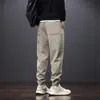 Pantalones Casuales Paul Waffle para Hombre, Corte Holgado, Cordón de Alta Gama, Marca de Moda, Versátiles, Elegantes, Estilo Primavera y Otoño, Pantalones Jogger Duraderos