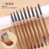 Atacado japonês unha caneta escova semi-transparente haste sweep pen construção pintado linha de tração gradiente fototerapia dupla caneta ferramenta