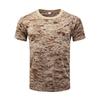 Camiseta de Camuflaje de Verano 2026 de Secado Rápido Patrón Pitón del Desierto Unisex para Fitness Manga Corta Camuflaje de Cuatro Colores Manga Corta Camiseta de Entrenamiento Militar