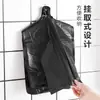 Bolsas de basura para uso doméstico, bolsas de plástico negras engrosadas con asas, adecuadas para uso en cocina y dormitorio, paquete económico para estudiantes, tamaño mediano y grande