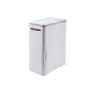 Cubo de basura integrado con ranura para cepillo de inodoro juego de cepillo de inodoro inodoro con juego de cepillo de inodoro cubo de basura
