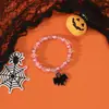 Pulsera de Halloween con Tarjeta de Éxito Transfronterizo, Colgante de Gota de Aceite, Calabaza Maligna, Fantasma, Pulsera para Mejor Amiga