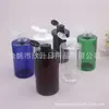 Garrafa azul flip 300ml com tampa de borboleta, garrafa de orvalho puro, garrafa de líquido para limpeza facial, garrafa de xampu, garrafa de desinfetante para as mãos