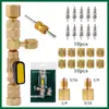 Herramienta de Extracción de Válvula de Aire Acondicionado de Coche, Válvula de Refrigeración Doméstica, Herramienta de Extracción de Válvula de Refrigerante, Herramienta de Retención de Flúor sin Fugas