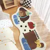 Alfombra de Perro Larga de Alienígena Cachemira Sintética Felpudo Resistente a Manchas Decoración del Hogar Sala de Estar Alfombrilla para Piso de Sofá Alfombra de Mesita de Noche de Dormitorio