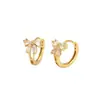 Brincos Transfronteiriços Temu Doce Laço para Mulheres com Diamantes, Brincos Pequenos Frescos, Brincos, Brincos Elegantes de Nicho de Alta Qualidade