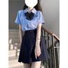 Camisa JK Original Cuello Cuadrado Bordado Camisa Plisada de Organza Tailandesa Top JK Delgado Versátil para Mujer Traje de Verano