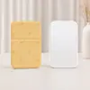 Espejo plegable portátil muy elegante con diseño de lazo, espejo compacto de viaje estilo ins, espejo de escritorio, espejo de maquillaje