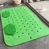 Alfombrilla Antideslizante para Masaje de Pies de Baño, Anticaídas, Alfombrilla de Baño Sencilla, Alfombrilla de Pies con Ventosas para Montar en la Pared de la Ducha, Baño