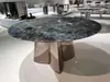 Marco de mesa de vidrio templado Base de mesa de comedor de placa de roca Pata de mesa de comedor Soporte de piedra de lujo Pie de mesa de mármol Base de mesa redonda minimalista de lujo ligero