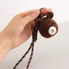Llavero de Aguacate Girasol Peluche Pequeño Juguete Tejido a Ganchillo Colgante de Bolsa Creativo Lana Tejida a Mano Crochet