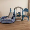 [Escada para Bebê com Escorregador para Uso Familiar Interno e Externo, Balanço para Crianças, Piscina de Bolinhas para Bebê, Bolas Oceânicas]