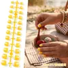 Unhas Postiças Infantis de 24 Peças Estilo Francês Modernas para Comércio Exterior com Tiras de Extensão e Decoração