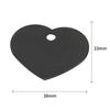 Suministro de fábrica placa de identificación para perro de aleación de aluminio en forma de corazón placa de identificación metálica para mascota gato logotipo impreso placa de nombre suministro transfronterizo