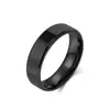 Anillo de Acero de Titanio Anillo Simple Neutro Brillante Borde Biselado Doble Arco Interior Pulido a Mano Joyería de Mano de Alta Calidad que No se Desvanece