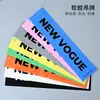 Ropa Ropa Etiquetas, Etiquetas de Ropa de Alta Gama, Diseño de Logo, Etiquetas Coloridas de Goma Suave Resistentes al Desgarro de PVC a la Moda