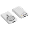 Batería Externa Inalámbrica Magnética Magsafe Viene con Cable 10000 Mah Compacta Carga Rápida Fuente de Alimentación Móvil Impresión de Regalo