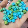 Alta porcelana magnesita turquesa osmanthus lirio lirio orquídea accesorios hecho a mano DIY juego accesorios de moda cuentas adorno de hilo de mano
