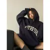 [Venta al por mayor transfronteriza] Retro americano 2026 Nuevo estilo Harajuku Sudadera con capucha y forro polar Pulóver Holgado para estudiante