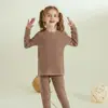 Ropa interior térmica para niños, pijamas gruesos para niñas, tops y pantalones de otoño para niños, conjuntos para niños mayores, venta de liquidación