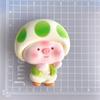 Vestido de cara brillante grande, polvo de cerdo, accesorios de resina, crema de pegamento, llavero, funda de teléfono móvil, pegatina para refrigerador, material