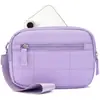 Cartera de Muñeca Nueva para Mujer de Amazon, Cartera Acolchada de Nailon con 3 Bolsillos con Cremallera, Cabe Porta Tarjeta de Viaje