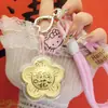 2026 Ano do Cavalo Shuibei Mesmo Estilo Ouro Puro 999 Flor de Dinheiro Chaveiro de Celular Presente para Namorada Presente de Ano Novo