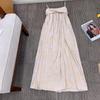 Stock Listo [Jin Gui] Estilo Chino Nuevo Conjunto para Niña Vestido de Terciopelo Bronceado Chinoiserie Conjunto de Otoño e Invierno