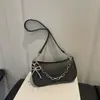Bolso bandolera de alta gama moderno con textura, bolso de moda esmerilado, nuevo bolso cuadrado pequeño simple y elegante 2025