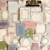 Papel de Notas Infeel.Me Serie Sueño Antiguo Wenya Impresión Convexa Papel Especial Material para Cuaderno Pegatinas Decorativas 4 Tipos