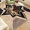 Tapete de sala estilo creme transfronteiriço, tapete moderno de luxo leve para sofá e mesa de centro, tapete de cabeceira de quarto, resistente à sujeira e fácil de manter