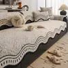 Almofada de sofá impermeável e resistente à urina em meio veludo, espessa para outono e inverno, com design antiderrapante, capa de sofá e características à prova de gatos, adequada para mercados internacionais