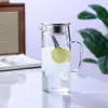 Jarra de Vidrio Resistente al Calor para Agua Fría, Jarra de Agua para Té de Gran Capacidad, Taza Doméstica Resistente a Altas Temperaturas para Agua Fría Hervida, Tetera con Boca de Pato, Jarra para Jugo
