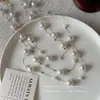 Gipsófila Larga Collar de Perlas Artificiales Apilable Lujo Accesible Nicho Gama Alta Nuevo Accesorios Versátiles Collar Elegante