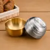Tazón de arroz de acero inoxidable 304, comercial de doble capa aislado, anticaída, tazón de sopa para niños y estudiantes, tazón de arroz estilo coreano, tazón de arroz para cafetería