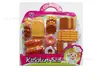 Juguetes para niños vajilla utensilios de cocina casa de juegos mini modelo de comida de simulación juguete tablero portátil 33.5X33x6CM