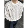 Colección Otoño 2026: Sudadera extragrande estilo Hong Kong con estampado de estrellas, tallas M-5X, HW261029-SP26