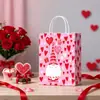 Nueva Bolsa de Empaque Blanca de Piel de Vaca de Amazon para San Valentín, Película de PE, Puntos, Bolsa de Regalo Resistente y Duradera